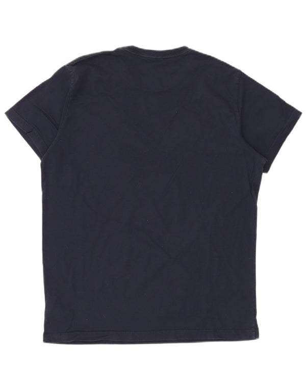 PEPE JEANS T-shirt grafica da uomo vestibilità regolare Top Large in cotone blu navy