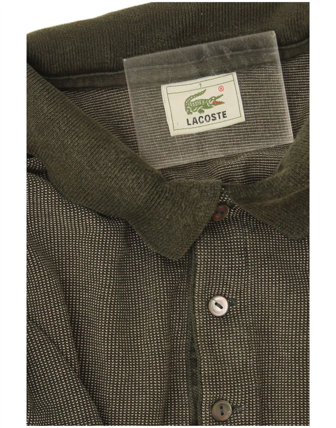 Polo da uomo Lacoste taglia 7 2XL cotone kaki