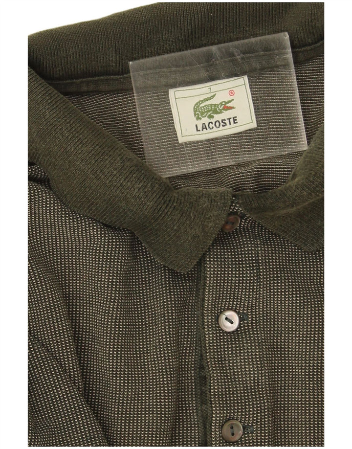 Polo da uomo Lacoste taglia 7 2XL cotone kaki