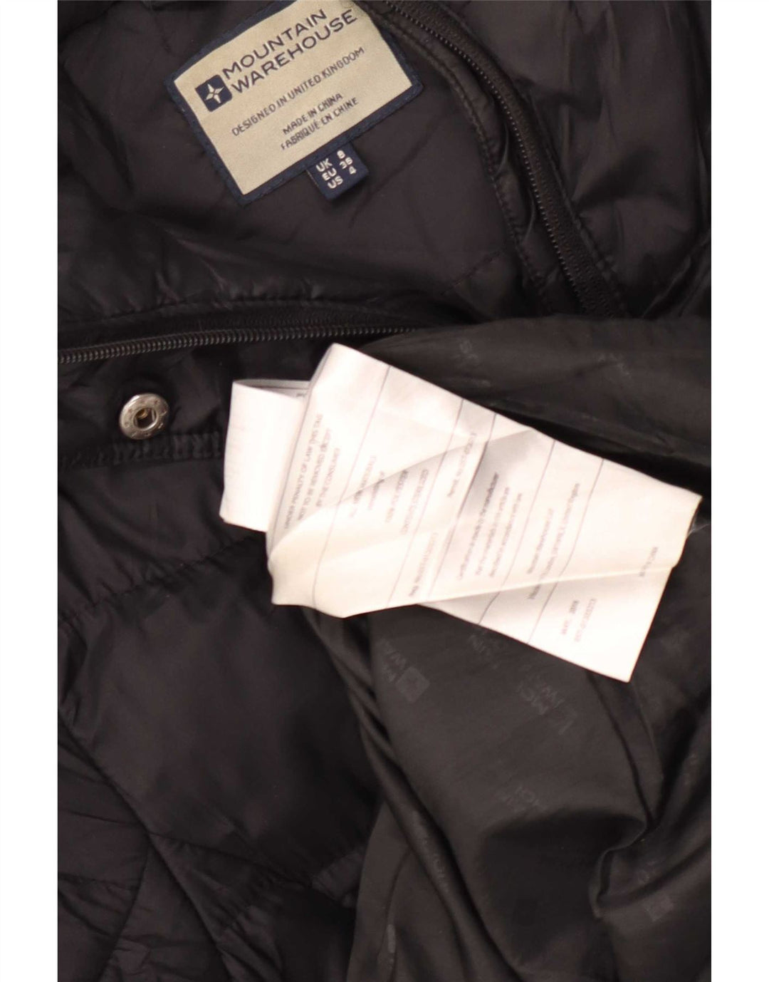 Cappotto imbottito con cappuccio da donna Mountain Warehouse UK 8 piccolo poliestere nero