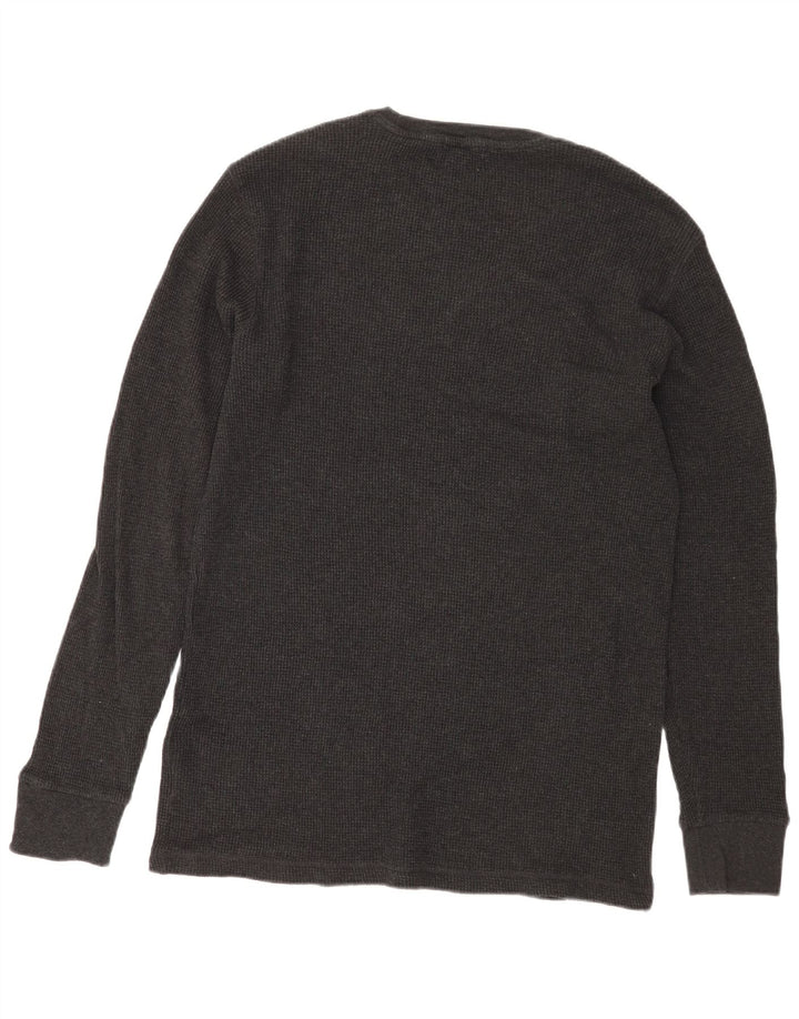 POLO RALPH LAUREN Top da uomo manica lunga XL cotone grigio