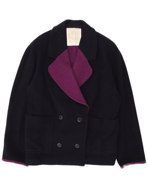 Cappotto da marinaio da donna Ferre UK 14 grande blu navy