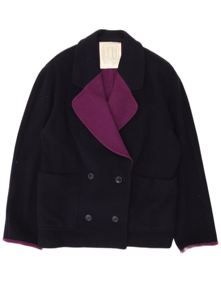 Cappotto da marinaio da donna Ferre UK 14 grande blu navy
