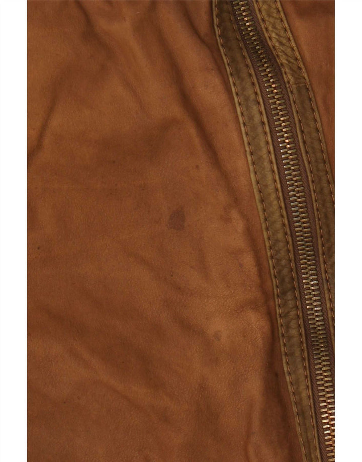 Giubbotto in shearling da uomo Stephen IT 52 XL Colorblock marrone