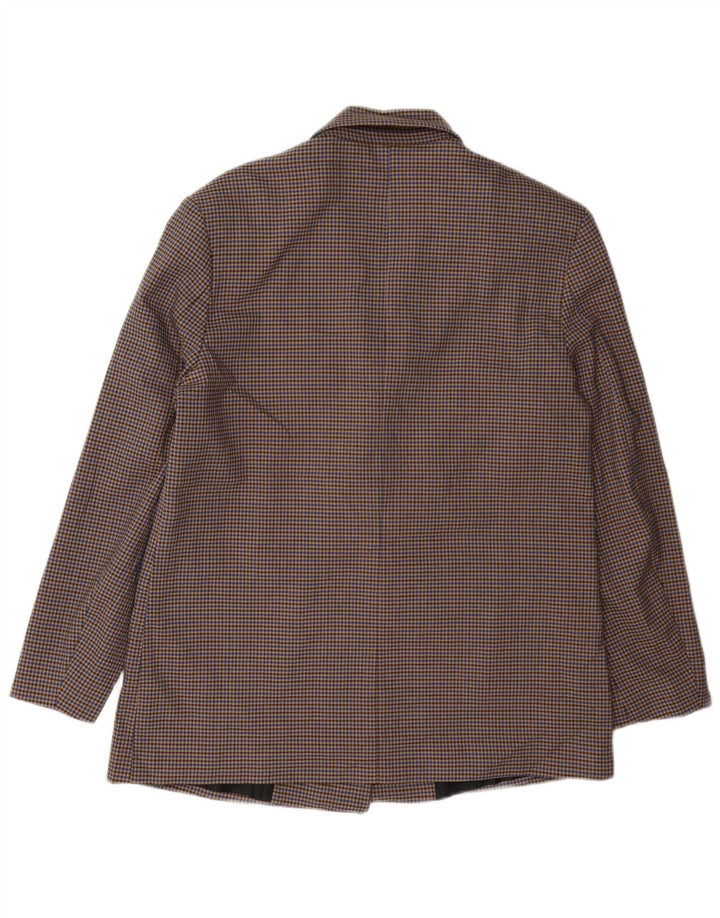 Giacca blazer oversize da donna Zara UK 10 piccolo pied de poule multicolore