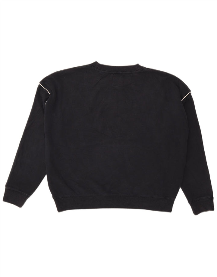 Jack Wills Donna Salcombe Felpa Maglione UK 10 Piccolo Blu Navy