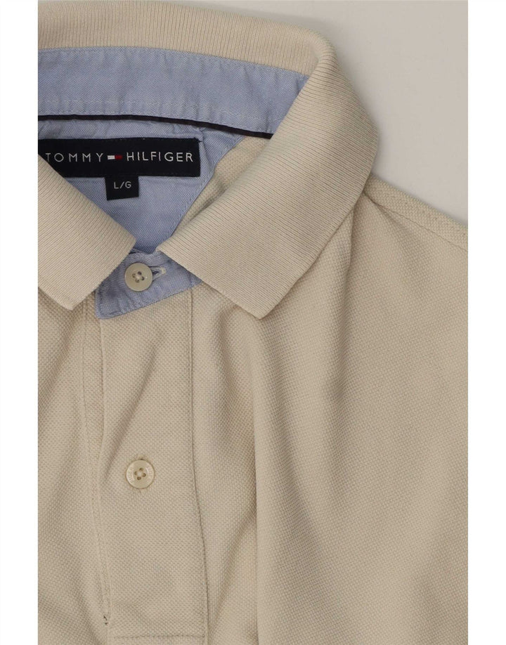 Polo da uomo Tommy Hilfiger grande beige