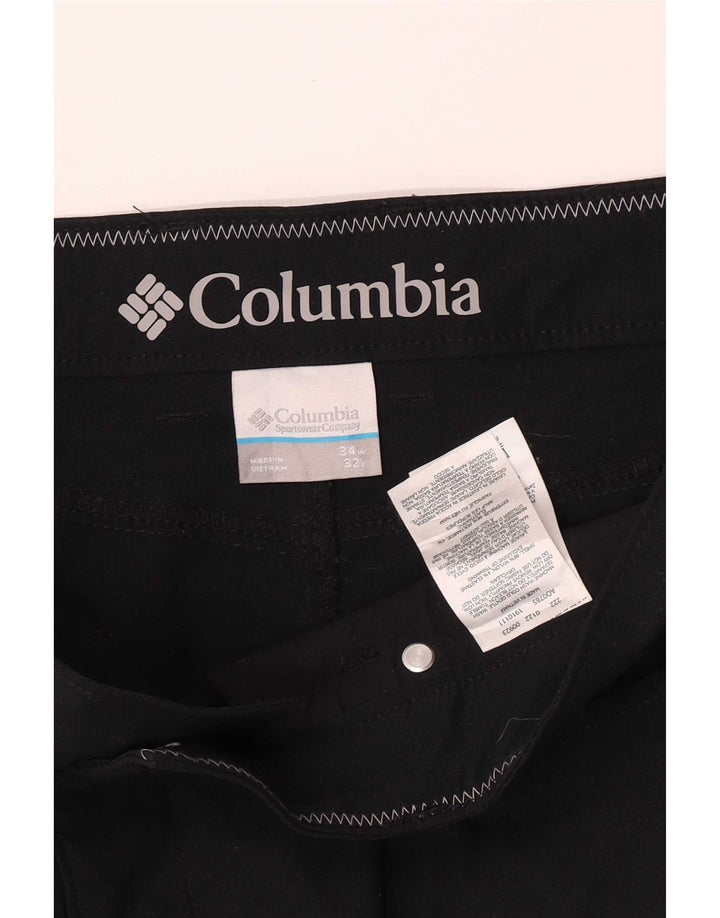Pantaloni casual regolari da uomo Columbia W34 L32 nylon nero