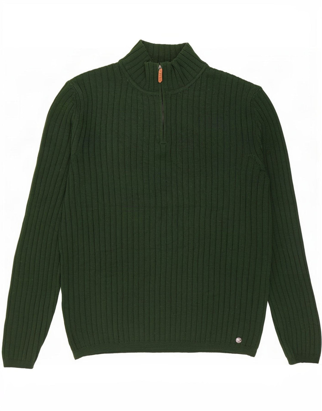 Maglione da uomo con collo con zip Rifle 3XL Verde