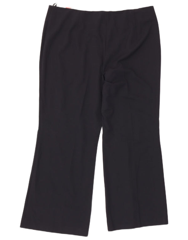 Pantaloni casual Bootcut da donna Marks & Spencer UK 18 XL W34 L30 Blu navy