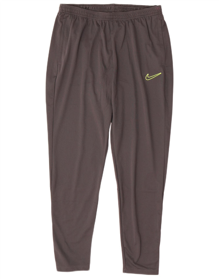 Pantaloni da tuta NIKE Dri Fit da uomo, grandi, in poliestere grigio