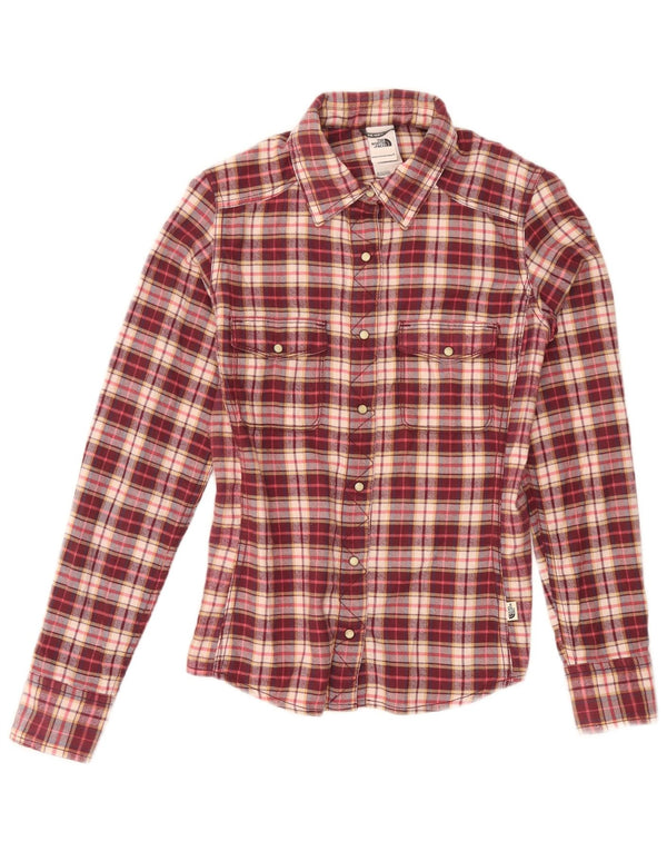 Camicia in flanella da donna The North Face UK 6 XS cotone a quadri rossi