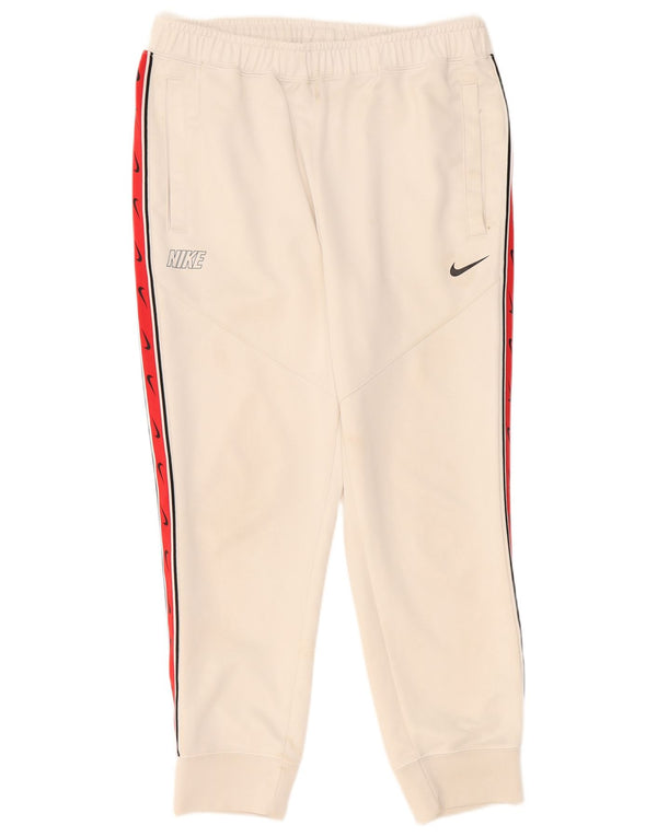 NIKE Pantaloni da tuta con grafica da uomo Joggers Large White Colourblock