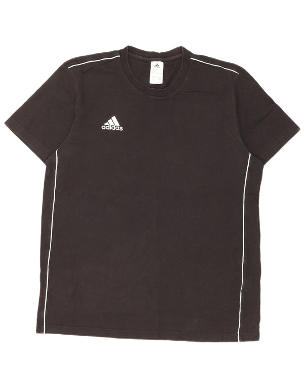 T-shirt Adidas da uomo Top Large in cotone nero
