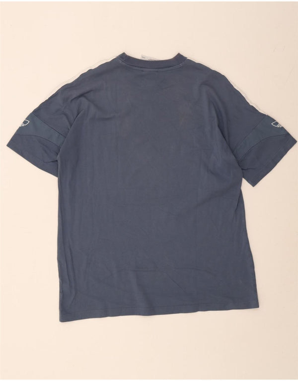 Maglietta Adidas da uomo Top Large in cotone blu