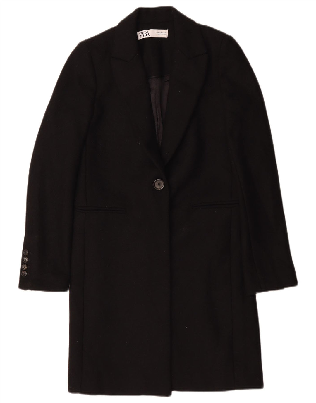 Cappotto Zara da donna UK 6 XS poliestere nero