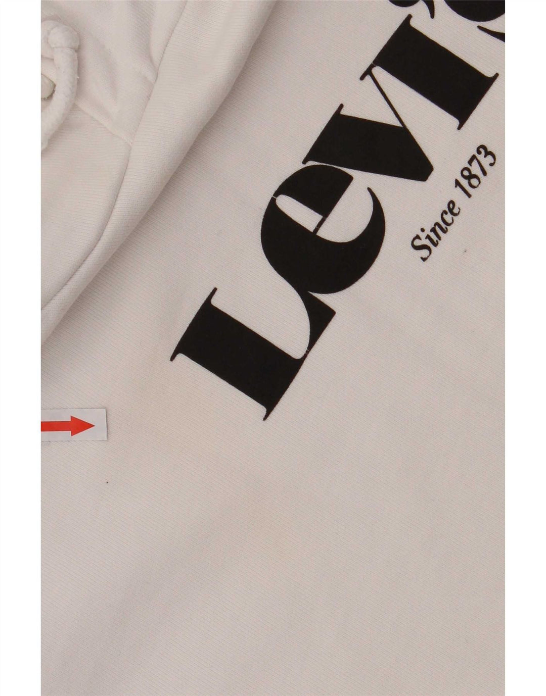 Maglione con cappuccio grafico da uomo Levi's piccolo in cotone bianco