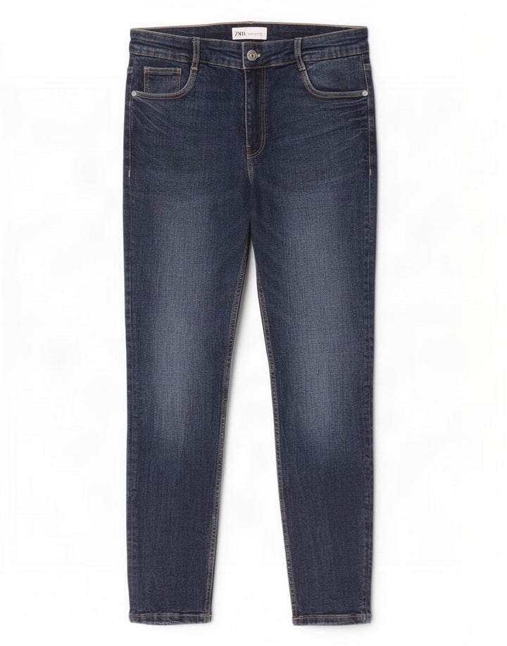 Jeans slim da donna Zara EU 40 medio W30 L27 cotone blu
