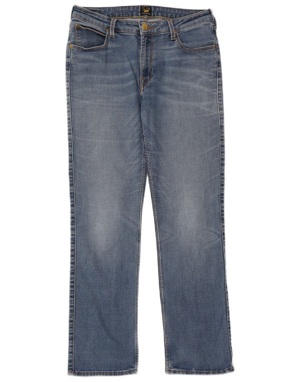 Jeans dritti Marion da donna Lee W31 L31 cotone blu
