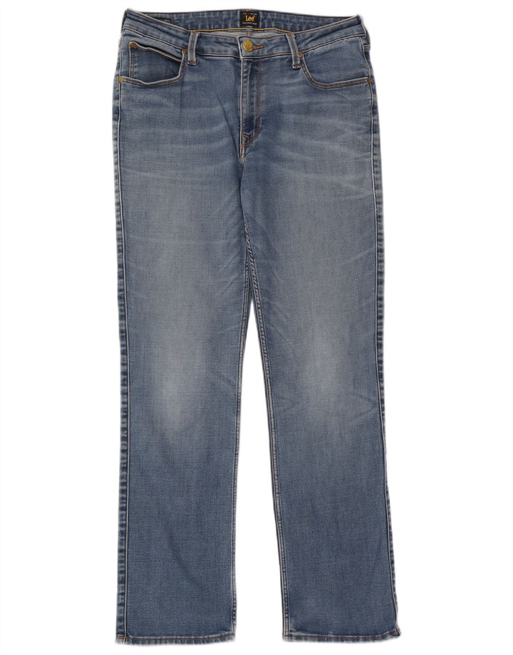 Jeans dritti Marion da donna Lee W31 L31 cotone blu