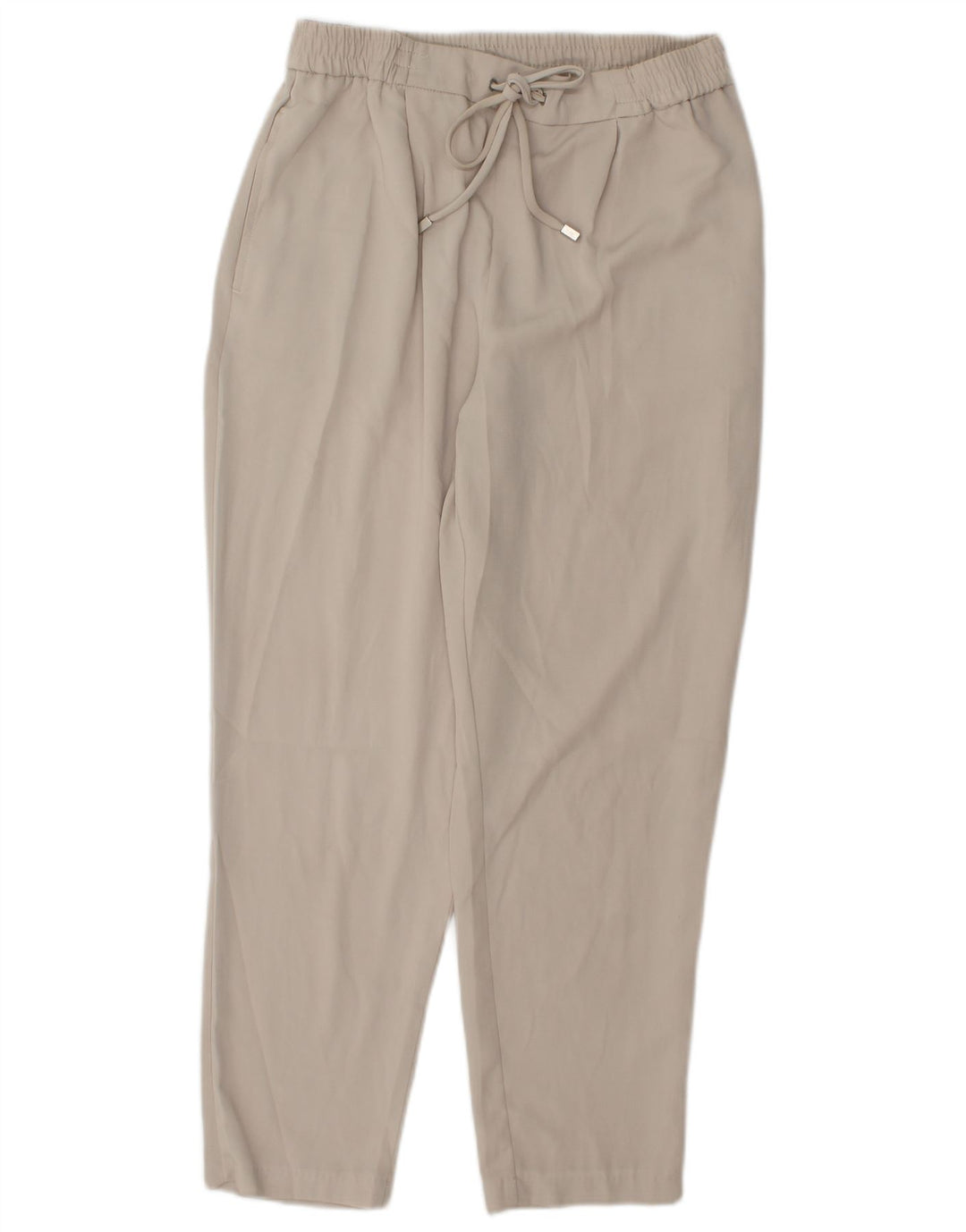Pantaloni casual affusolati da donna Zara piccoli W26 L25 poliestere beige