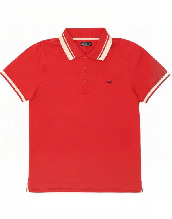 Polo da uomo Rifle piccola rossa in cotone