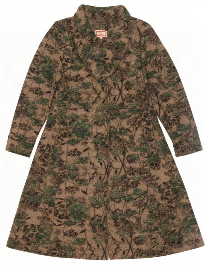 Soprabito oversize da donna Avoca taglia 3 XS lana floreale beige