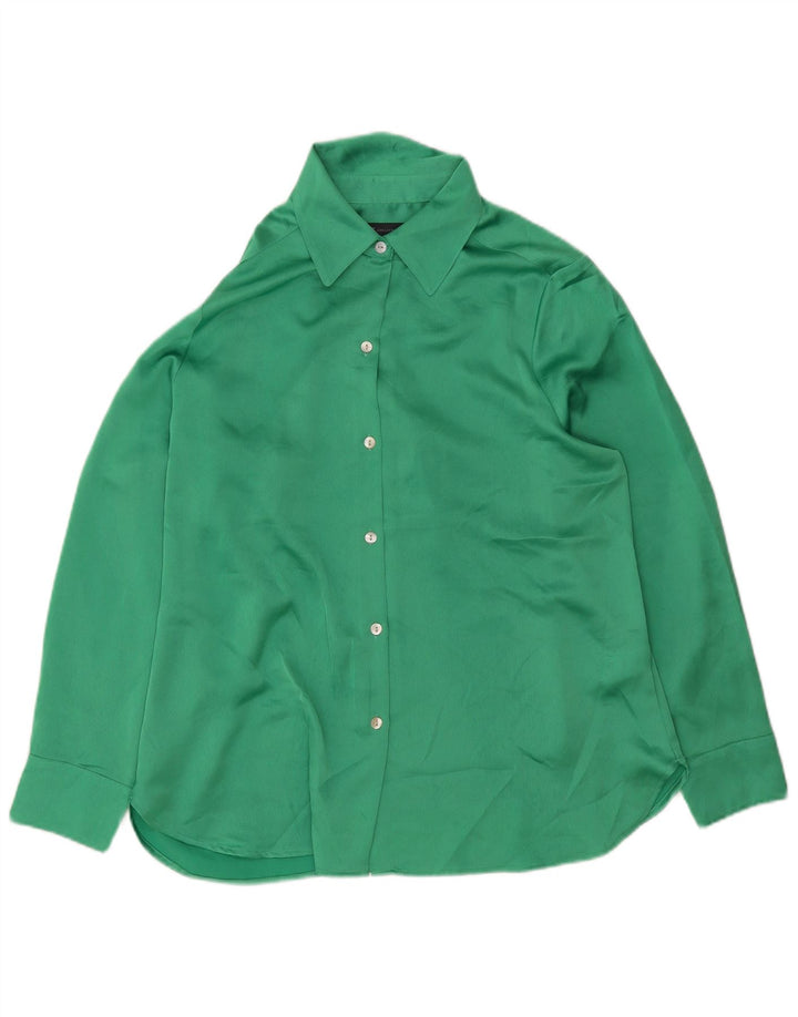 Camicia da donna Marks & Spencer UK 14 Large Verde Poliestere