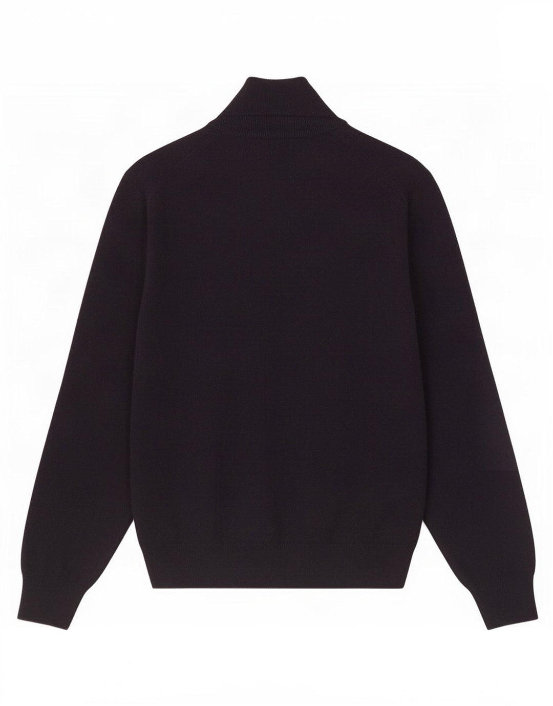 Gant Maglione da uomo con zip e collo in lana blu navy media