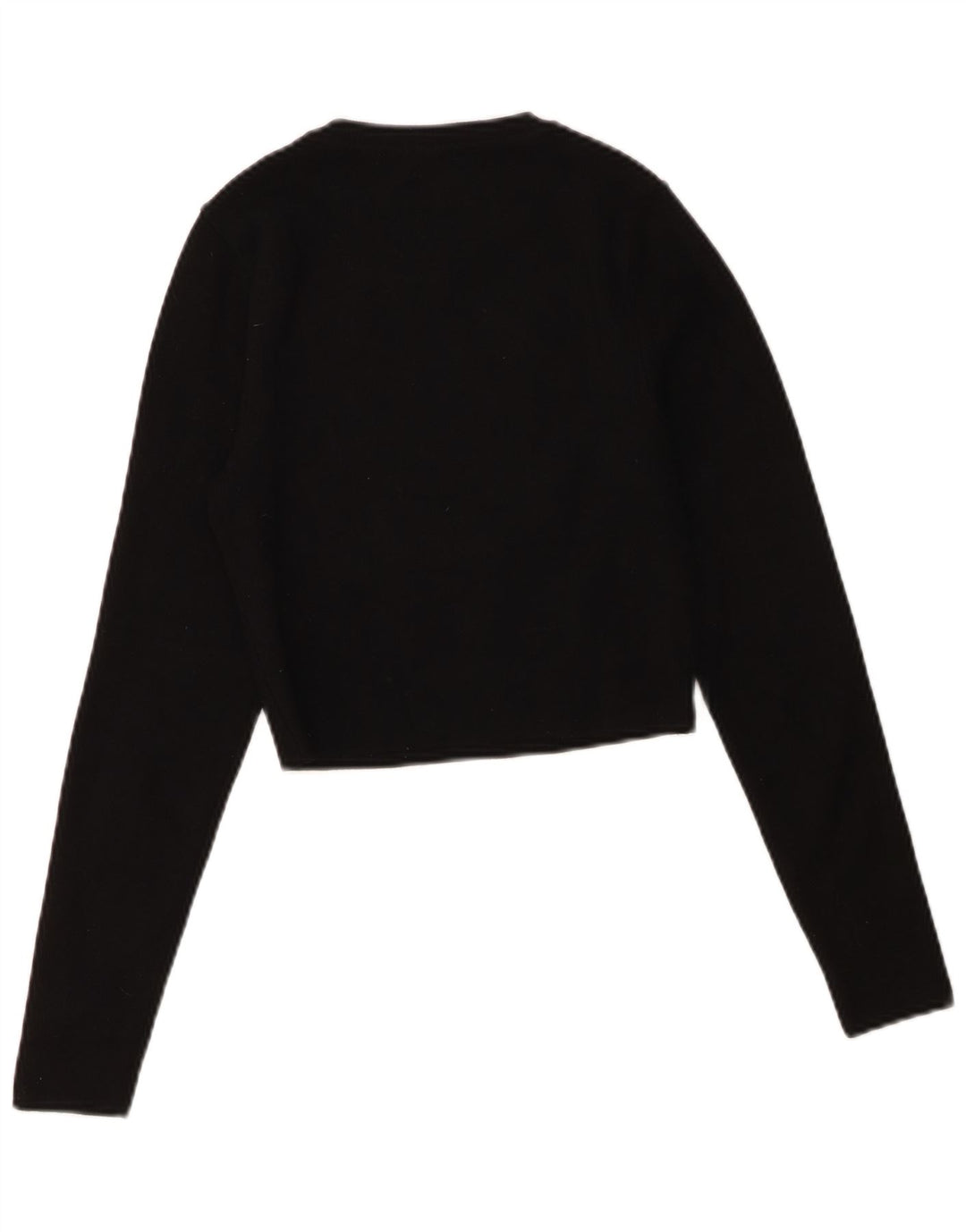 Top corto da donna Zara UK 14 grande in viscosa nera