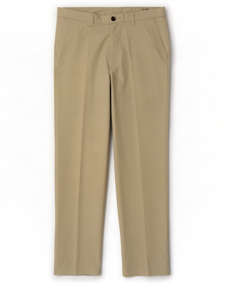 Pantaloni chino dritti Adidas Climacool da uomo W36 L32 poliestere beige