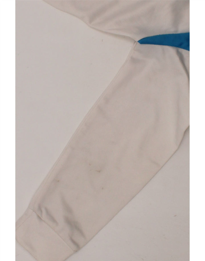 DECATHLON Boys Tracksuit Top Jacket 5-6 Years White Colourblock Polyester Vintage Decathlon and Second-Hand Decathlon from Messina Hembry 