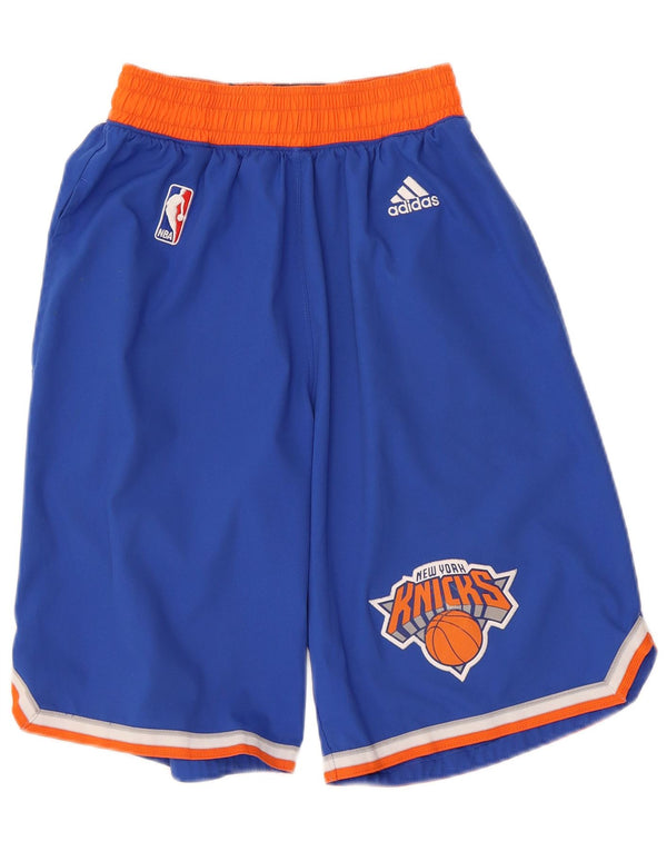 Pantaloncini sportivi Adidas da uomo New York Knicks Graphic Sport Small Blue Colourblock