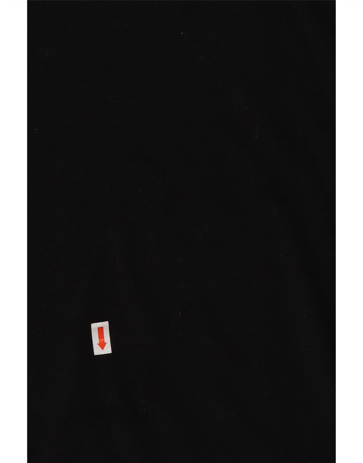 REEBOK Mens T-Shirt Top Medium Black Polyester