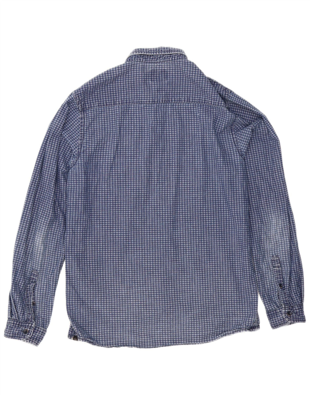 Camicia Quiksilver da uomo slim fit in cotone a quadri blu navy medio
