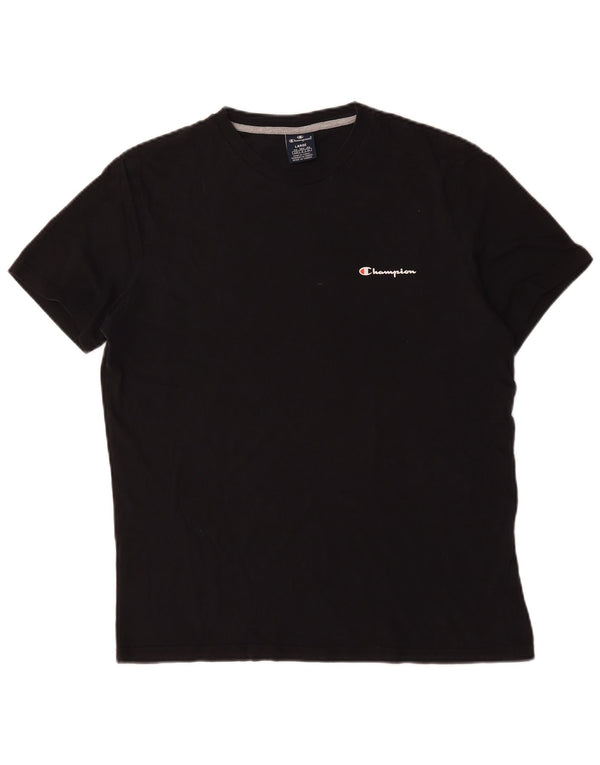 T-shirt da uomo Champion Top grande in cotone nero