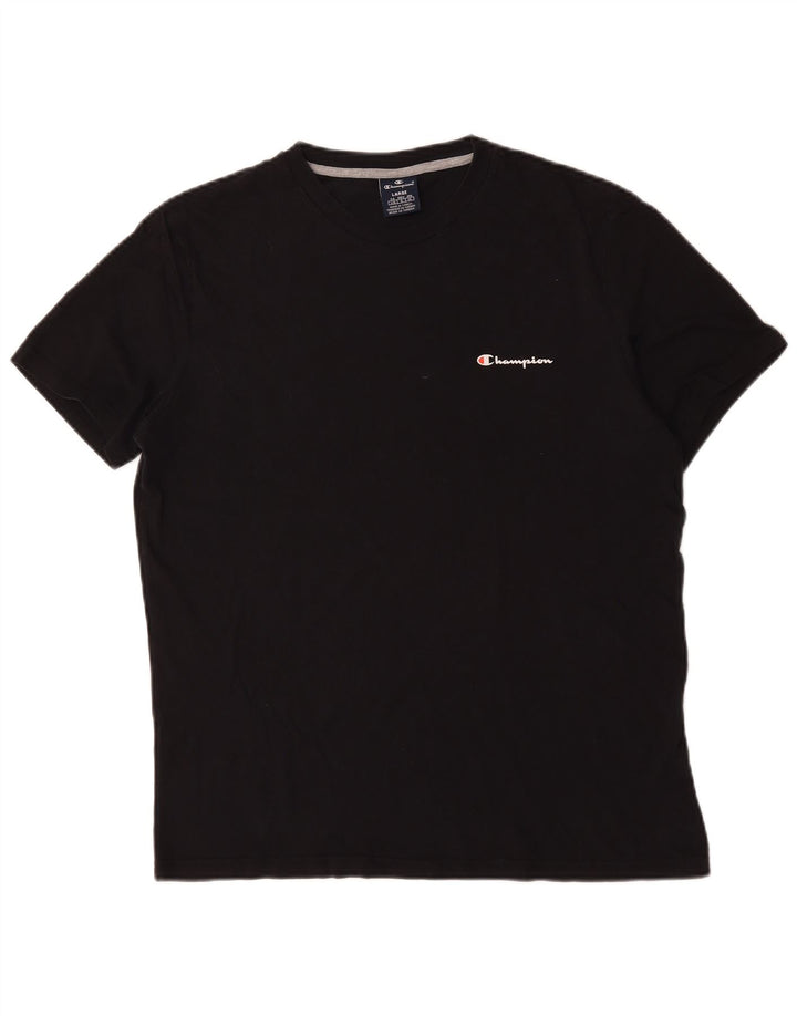 T-shirt da uomo Champion Top grande in cotone nero