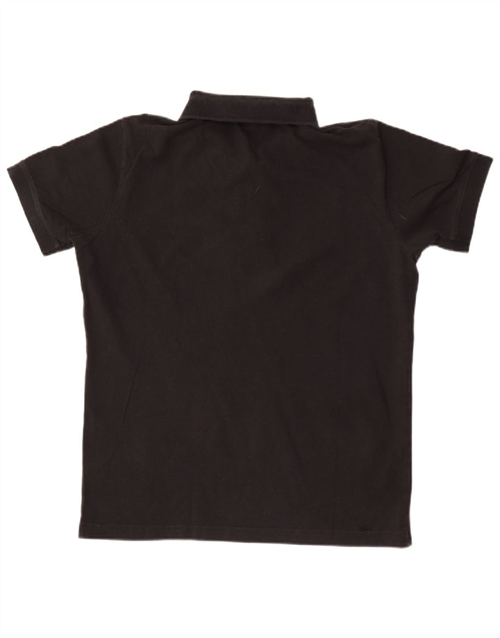 Polo Kappa Uomo Large Nera In Cotone