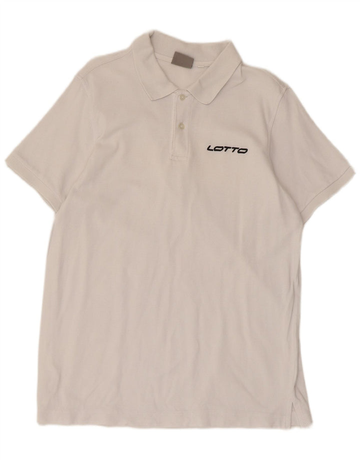 Polo da uomo Lotto Large Bianca