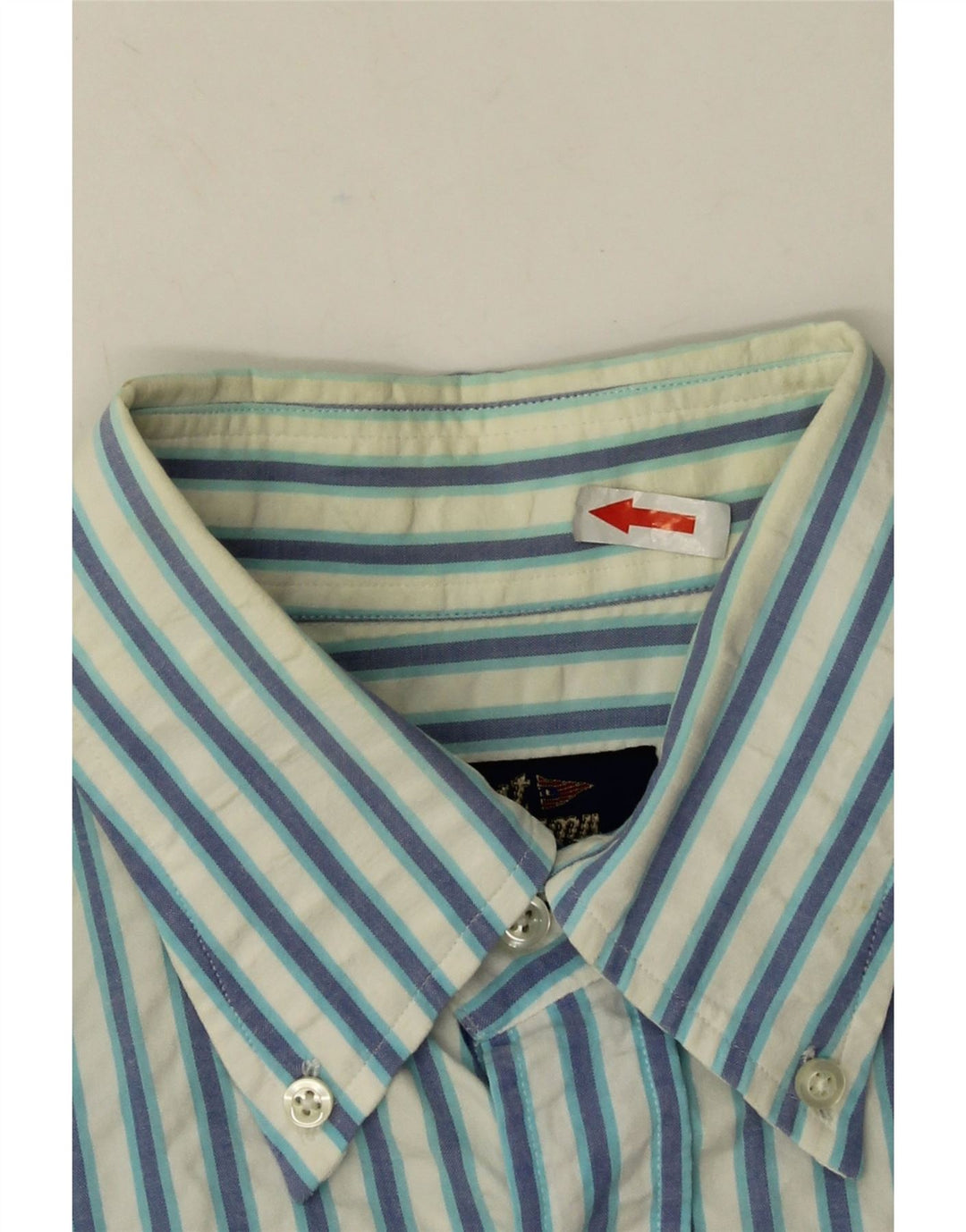 Camicia da uomo Best Company in cotone a righe grandi blu