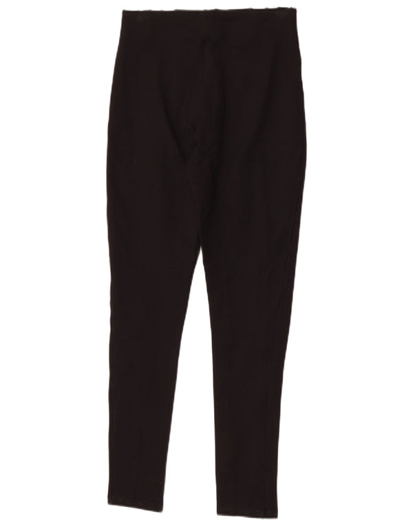 Zara Womens Slim Casual Trousers XS W24 L25 Black