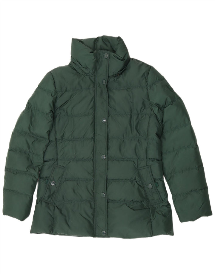 Giacca imbottita con cappuccio da donna Tommy Hilfiger UK 18 XL poliestere verde