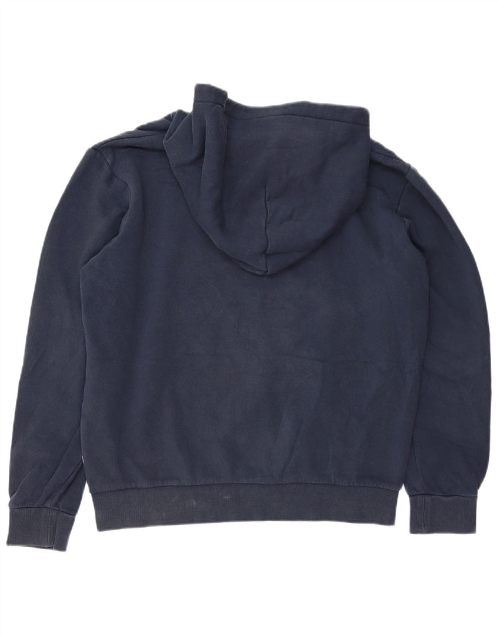 JACK & JONES Felpa con cappuccio grafica da uomo in cotone medio blu navy
