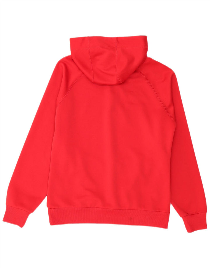 Maglione con cappuccio e zip da uomo Hummel piccolo rosso