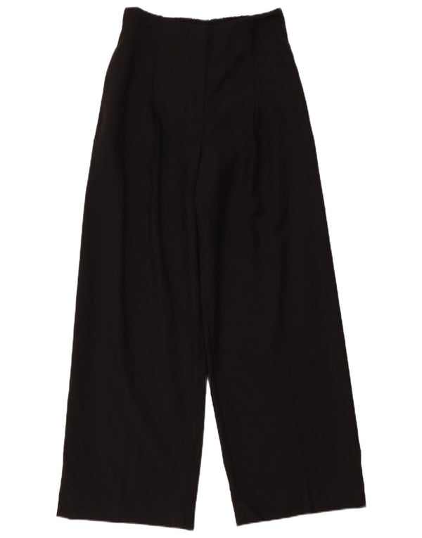 Pantaloni da abito a gamba larga a vita alta da donna Cos EU 36 Small W28 L30 Lana nera