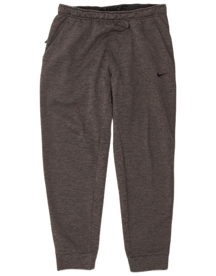 Tuta intera Nike Therma-Fit con cappuccio da uomo, grande, in poliestere chiazzato grigio