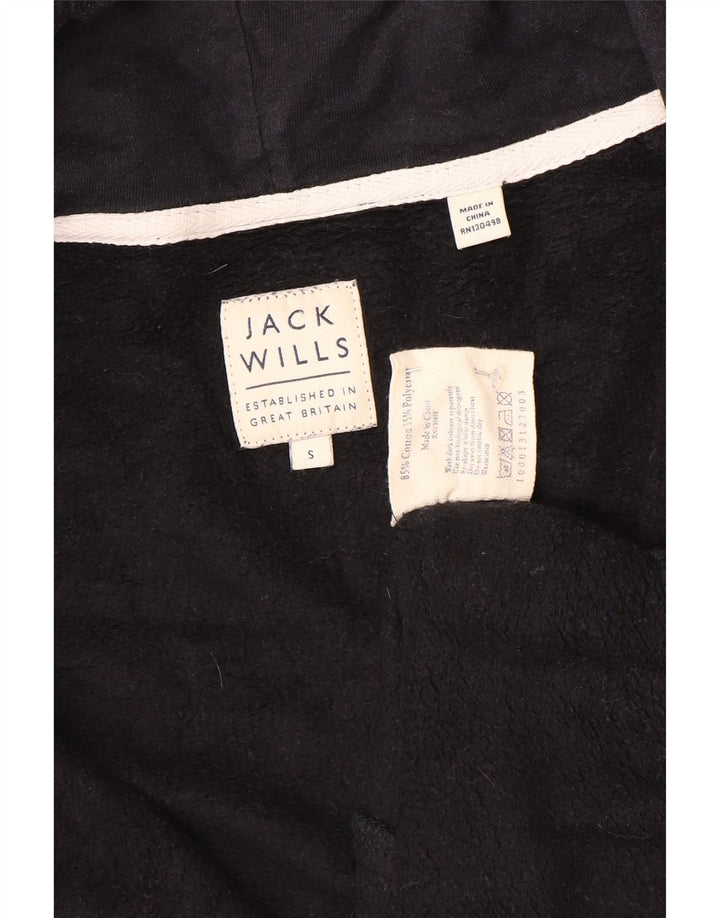 Maglione con cappuccio e zip da uomo Jack Wills piccolo in cotone nero