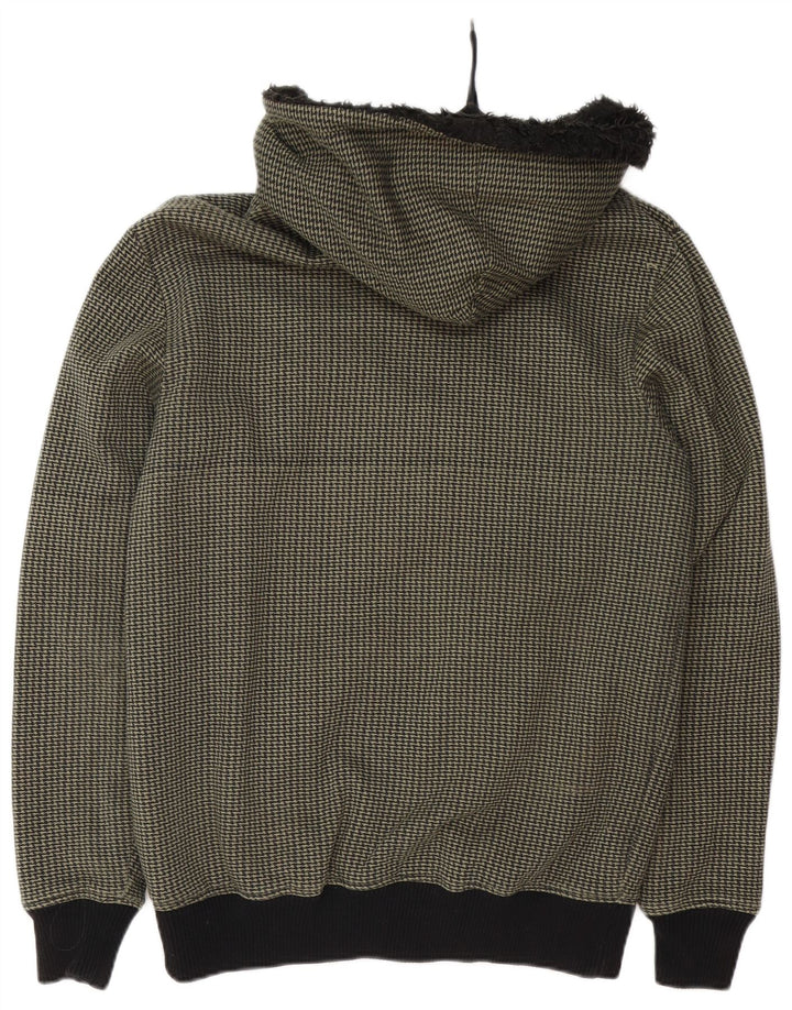 Giacca pratica da uomo con cappuccio QUIKSILVER UK 38 pied de poule verde medio