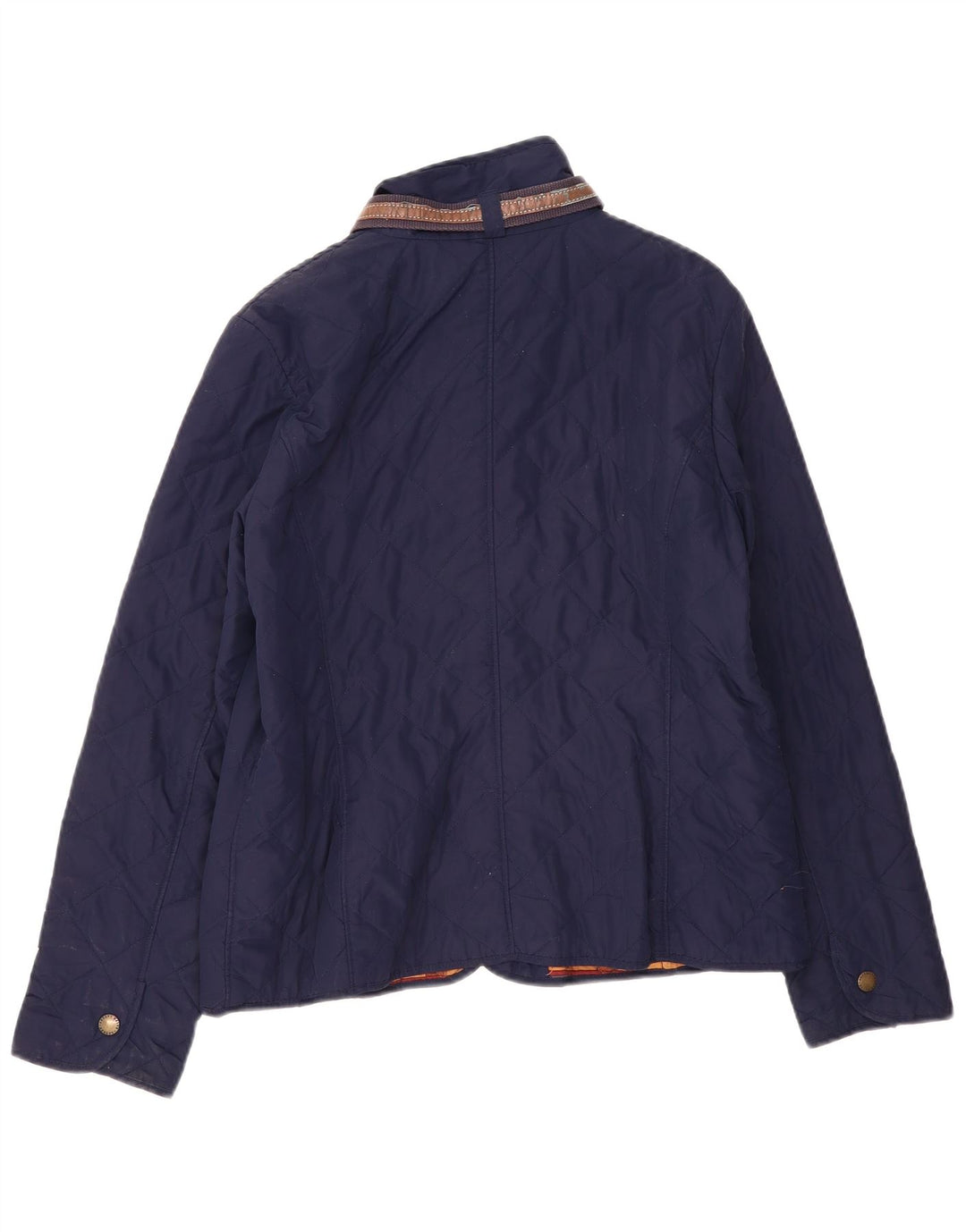 Giacca trapuntata da donna Ralph Lauren UK 16 grande poliestere blu navy