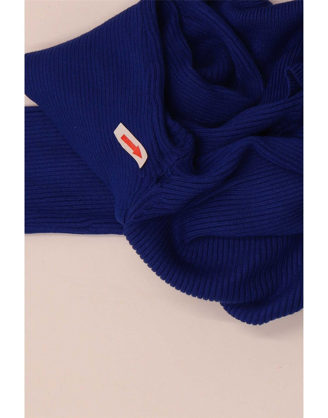 Vestito lungo a maniche lunghe da donna Zara UK 12 Viscosa blu medio